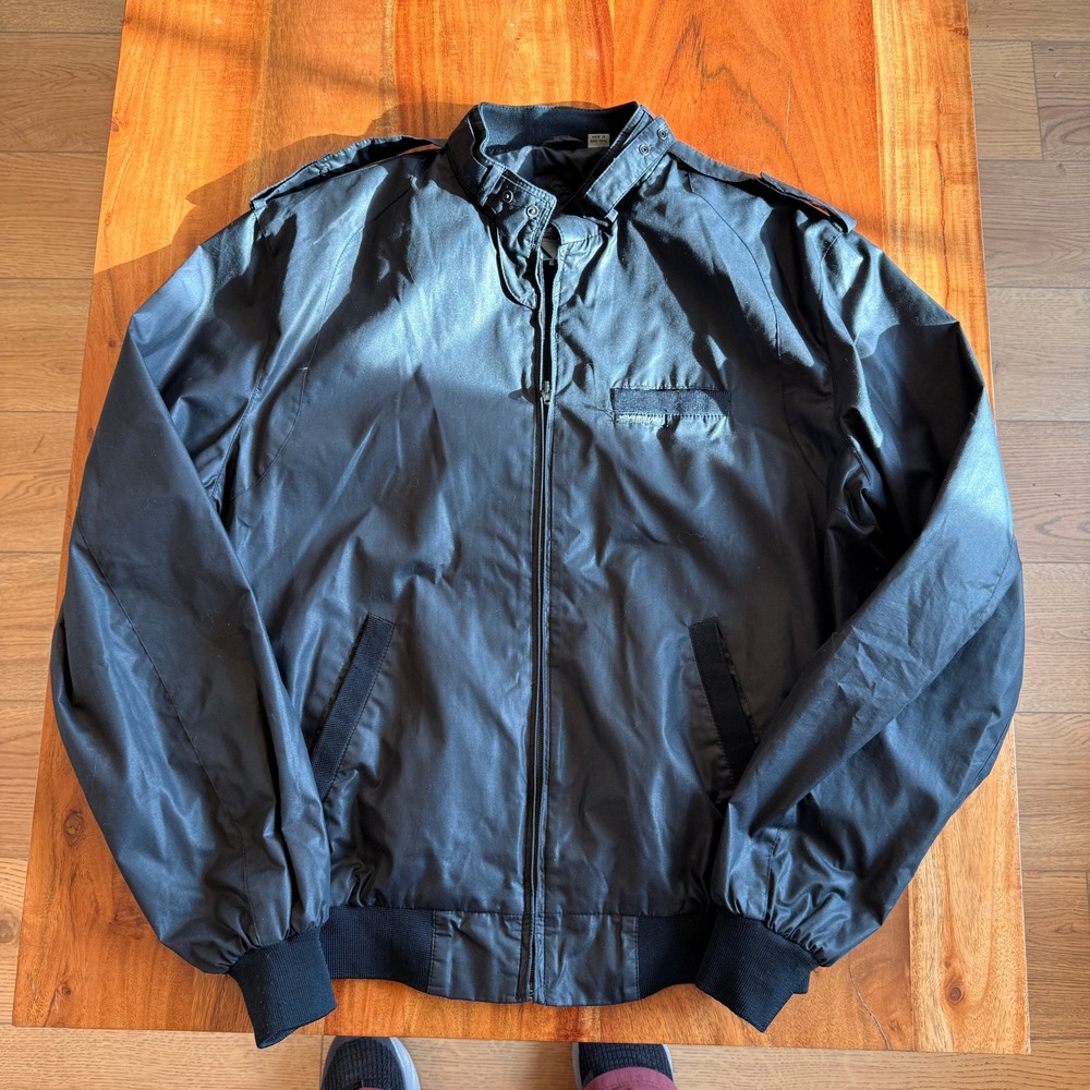 Members Only Men's Black Lightweight Jacket Size 42L